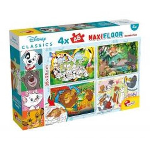 Disney. Puzzle dwustronne Maxi 4x48 el.