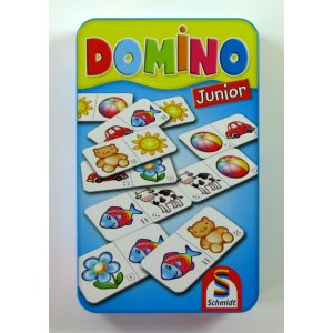 Domino Junior w metalowej puszce