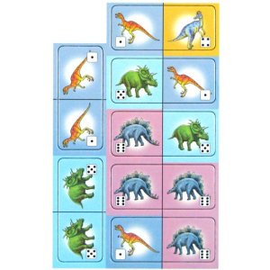 Domino obrazkowe - Dinozaury