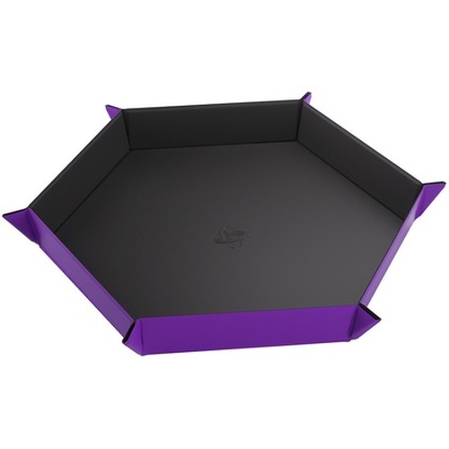 Gamegenic: Magnetic Dice Tray - Hexagonal - Black/Purple