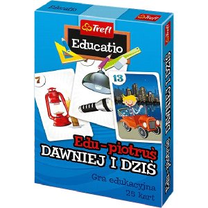 Karty Edu Piotruś Dawniej i dziś TREFL