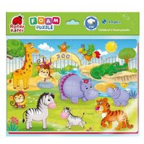 Piankowe puzzle A4. Zabawne obrazki. ZOO