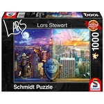 PQ Puzzle 1000 el. LARS STEWART Nowy Jork (Dzień / Noc)