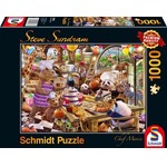 PQ Puzzle 1000 el. STEVE SUNDRAM Zwierzaki w kuchni (Chef Mania)