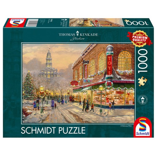 PQ Puzzle 1000 el. THOMAS KINKADE Świąteczne życzenie