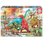 Puzzle 100 el. Dinozaury