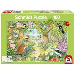 Puzzle 100 el. Leśne zwierzęta