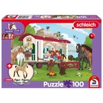 Puzzle 100 el. SCHLEICH Klub jeździecki + figurka