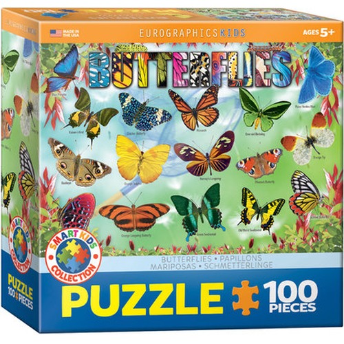 Puzzle 100 Smartkids Butterflies 6100-5485