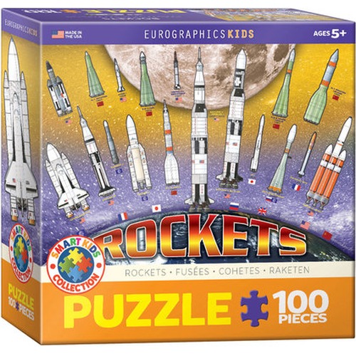 Puzzle 100 Smartkids Rocket 6100-1015