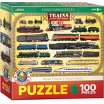 Puzzle 100 Smartkids Trains 6100-0090