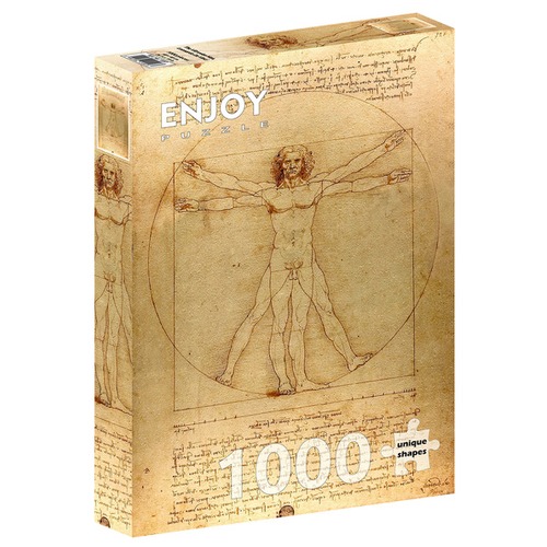 Puzzle 1000 el. Człowiek witruwiański, Leonardo da Vinci