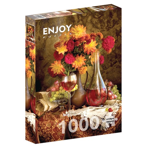 Puzzle 1000 el. Dalie i wino