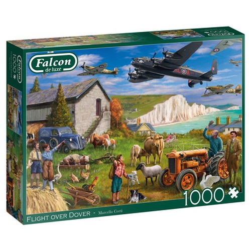 Puzzle 1000 el. FALCON Lot nad Dover / Anglia