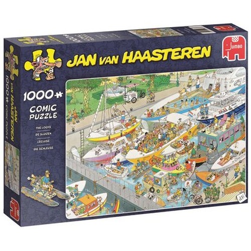 Puzzle 1000 el. JAN VAN HAASTEREN Śluza wodna