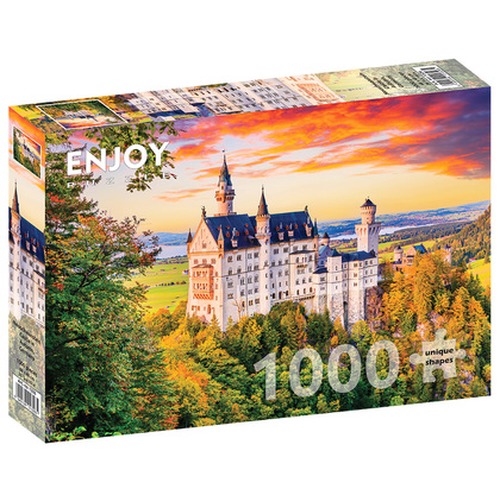 Puzzle 1000 el. Jesień w zamku Neuschwanstein / Niemcy