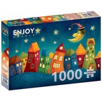 Puzzle 1000 el. Kolorowe domy