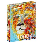 Puzzle 1000 el. Kolorowy lew