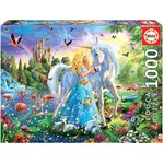 Puzzle 1000 el. Księżniczka i jednorożec