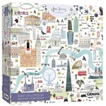 Puzzle 1000 el. Mapa Londynu