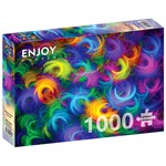 Puzzle 1000 el. Neonowe pióra