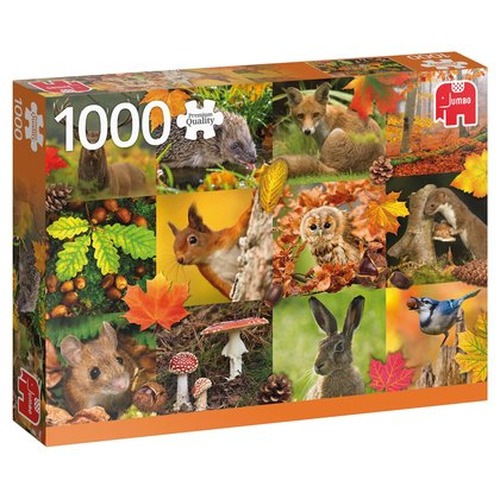 Puzzle 1000 el. PC Zwierzęta które lubią jesień