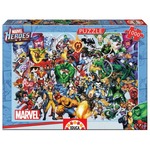 Puzzle 1000 el. Superbohaterowie i złoczyńcy Marvela