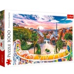 Puzzle 1000 elementów Zachód słońca nad Barceloną