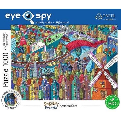 Puzzle 1000 Eye-Spy Sneaky Peekers Amsterdam TREFL