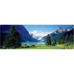 Puzzle 1000 Kanada, Góry Rockies Widok na jezioro