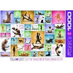 Puzzle 1000 Kocia Yoga