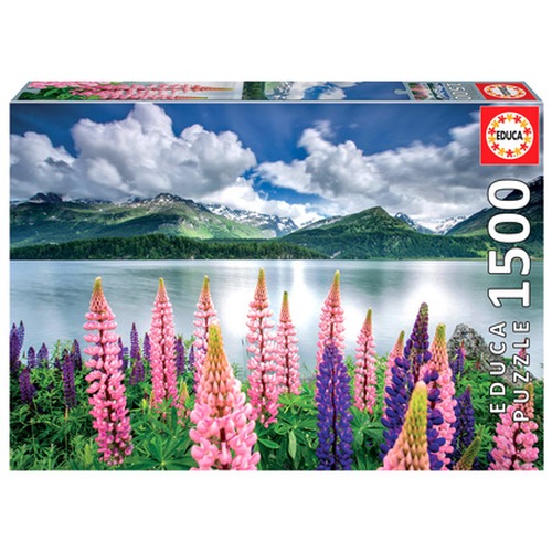 Puzzle 1500 el. Jezioro Sils / Szwajcaria