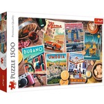 Puzzle 1500 elementów Podróże po Europie