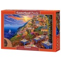 Puzzle 1500 elementów Romantyczny wieczór w Positano Włochy