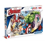 Puzzle 180 elementów Super Kolor - Avengers