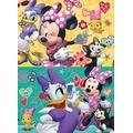 Puzzle 2 x 16 el. Myszka Minnie / Daisy (drewniane)