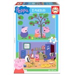 Puzzle 2 x 48 el. Świnka Peppa