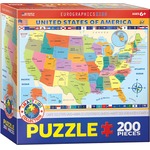 Puzzle 200 EG-Map of the USA 6200-0651