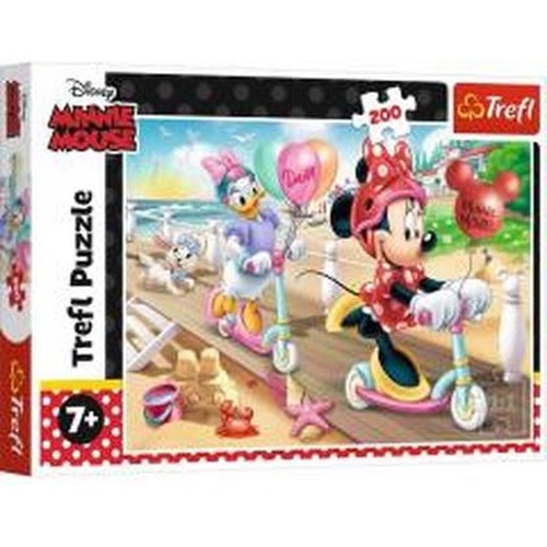 Puzzle 200 Minnie na plaży TREFL