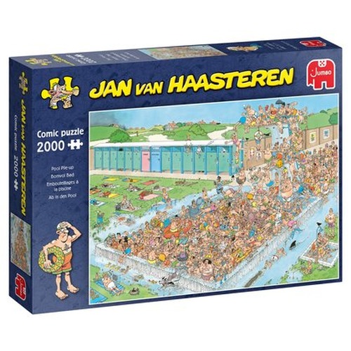 Puzzle 2000 el. JAN VAN HAASTEREN Tłumy na basenie