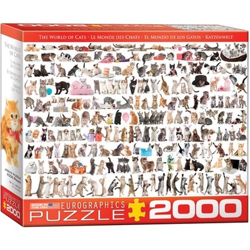 Puzzle 2000 The World of Cats 8220-0580