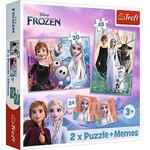 Puzzle 2w1 + memos Księżniczki w swojej krainie