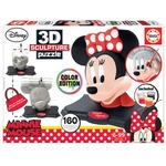 Puzzle 3D 160 el. Myszka Minnie (rzeźba do pomalowania)