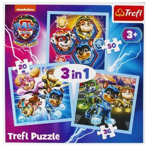 Puzzle 3w1 Moc Mighty Pups TREFL