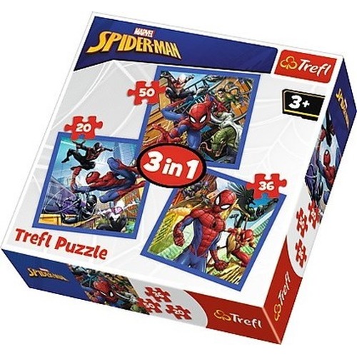 Puzzle 3w1 Spider-Man - Pajęcza siła