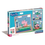 Puzzle 3x48 Super Kolor Peppa Pig