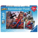 Puzzle 3x49 elementów Spiderman