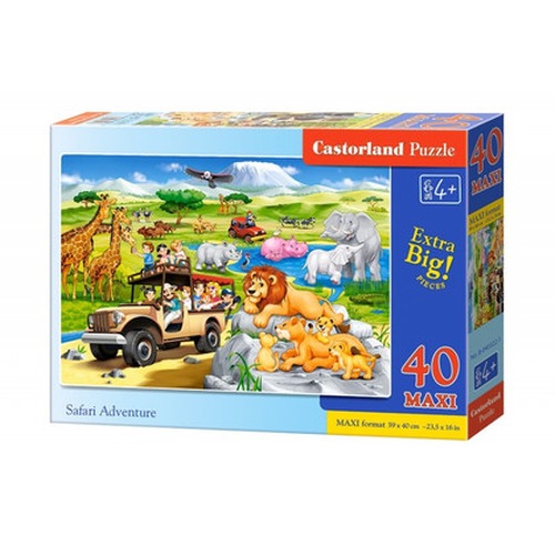 Puzzle 40 elementów Maxi - Przygoda Safari