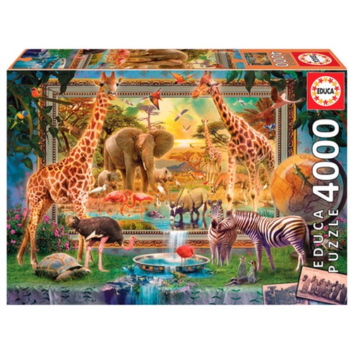 Puzzle 4000 el. Sawanna budzi się do życia