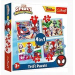 Puzzle 4w1 Ekipa Spidaya Spiderman